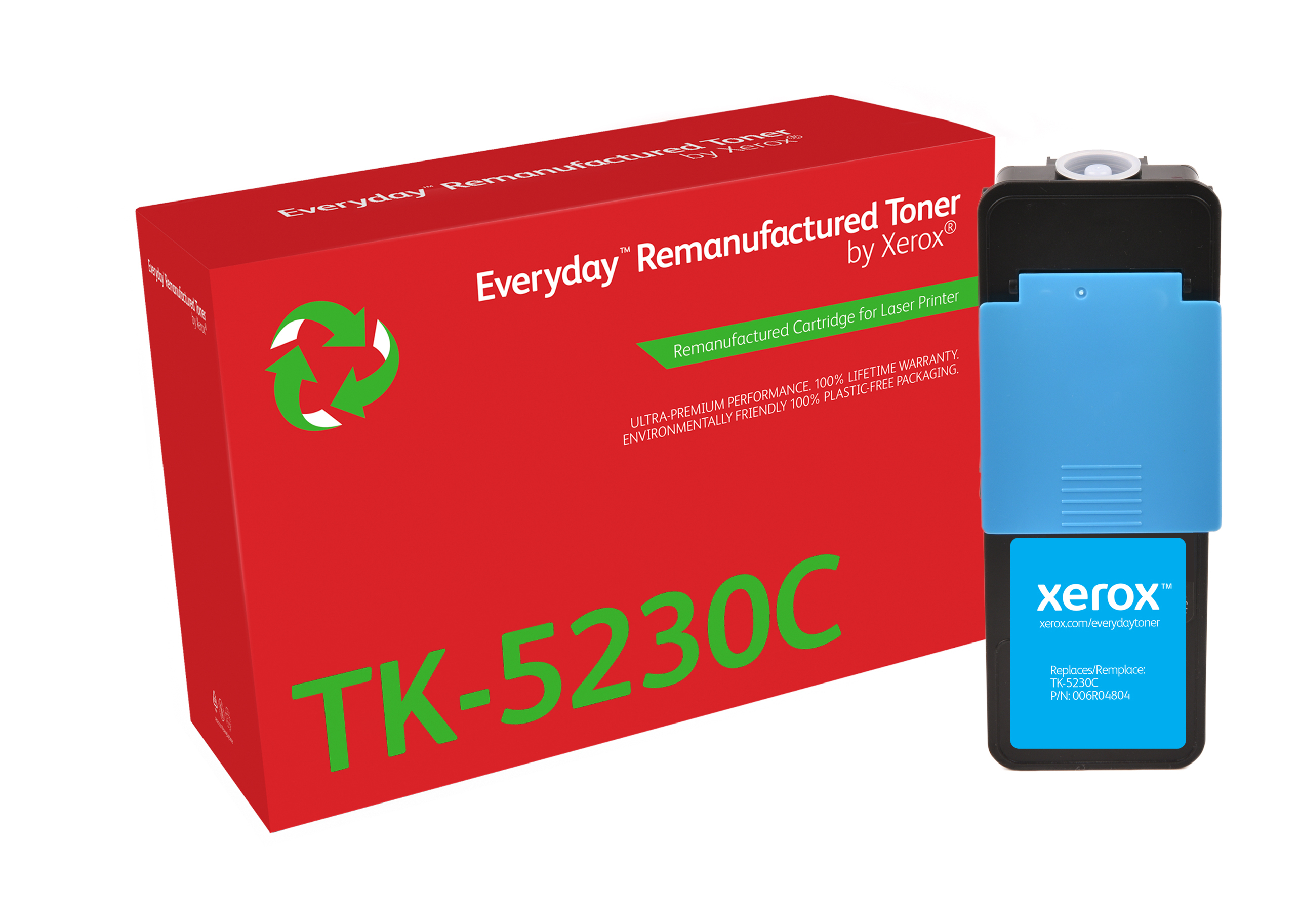 Remanufacturé Everyday Toner remanufacturé Cyan Everyday™ de Xerox compatible avec Kyocera TK-5230C, Capacité standard Remanufacturé Everyday Toner remanufacturé Cyan Everyday™ de Xerox compatible avec Kyocera TK-5230C, Capacité standard