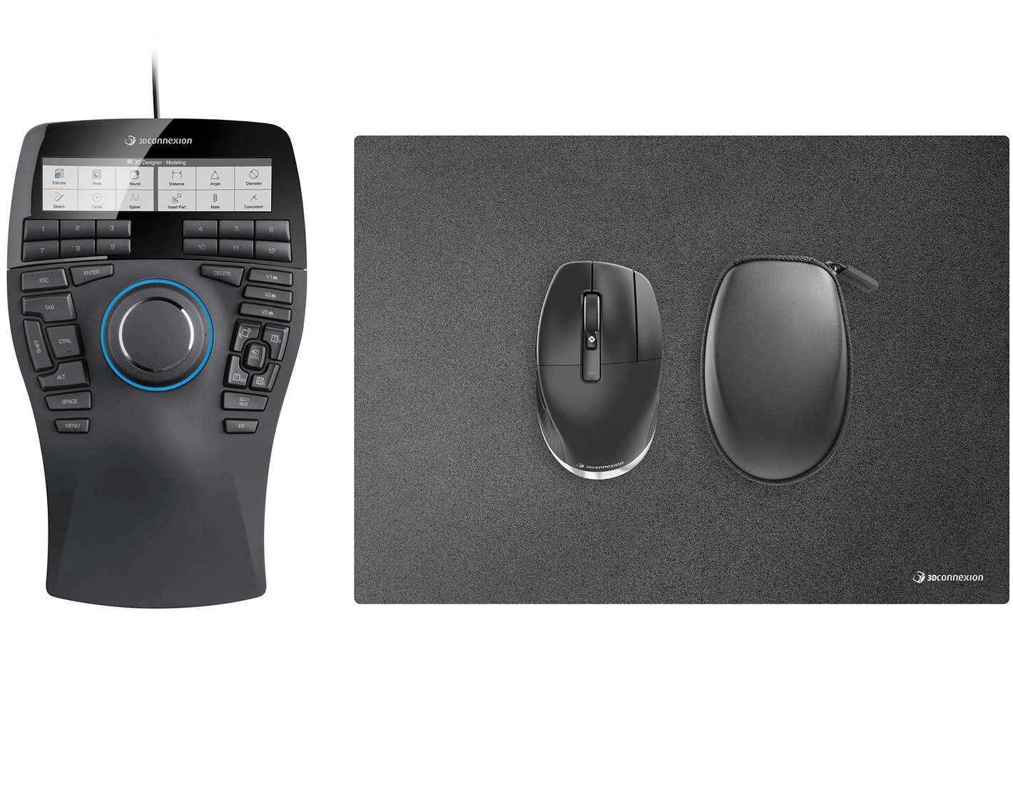 3Dconnexion SpaceMouse Enterprise Kit 2 souris Ambidextre RF Wireless + USB Type-A 6DoF 3Dconnexion SpaceMouse Enterprise Kit 2 souris Ambidextre RF Wireless + USB Type-A 6DoF