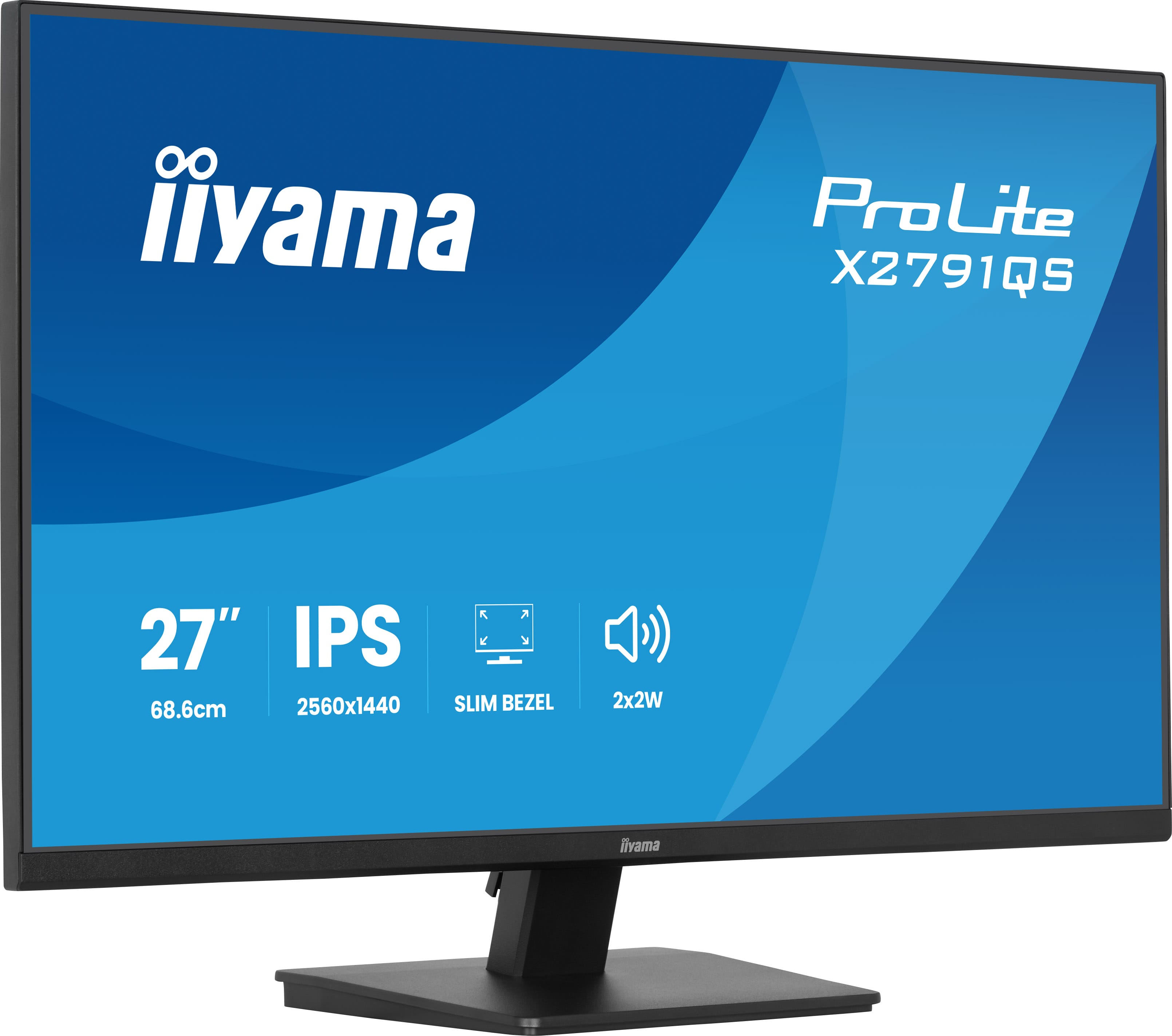 iiyama ProLite X2791QS-B1 écran plat de PC 68,6 cm (27") 2560 x 1440 pixels Quad HD Noir