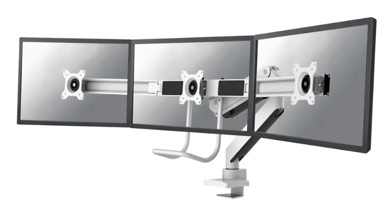 Neomounts NM-D775DX3WHITE 68,6 cm (27") Blanc Bureau Neomounts NM-D775DX3WHITE 68,6 cm (27") Blanc Bureau
