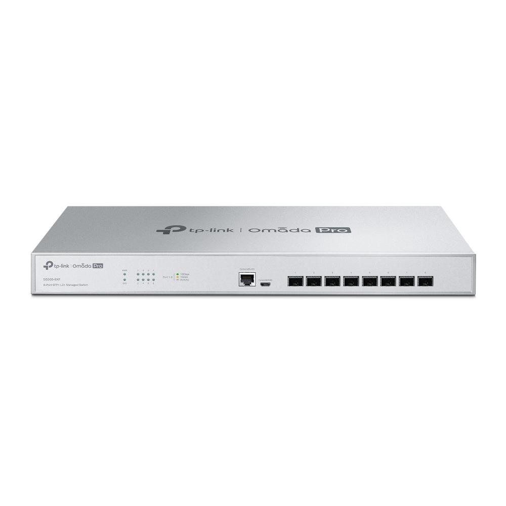 TP-Link Omada Pro S5500-8XF commutateur réseau Géré L2/L2+ TP-Link Omada Pro S5500-8XF commutateur réseau Géré L2/L2+