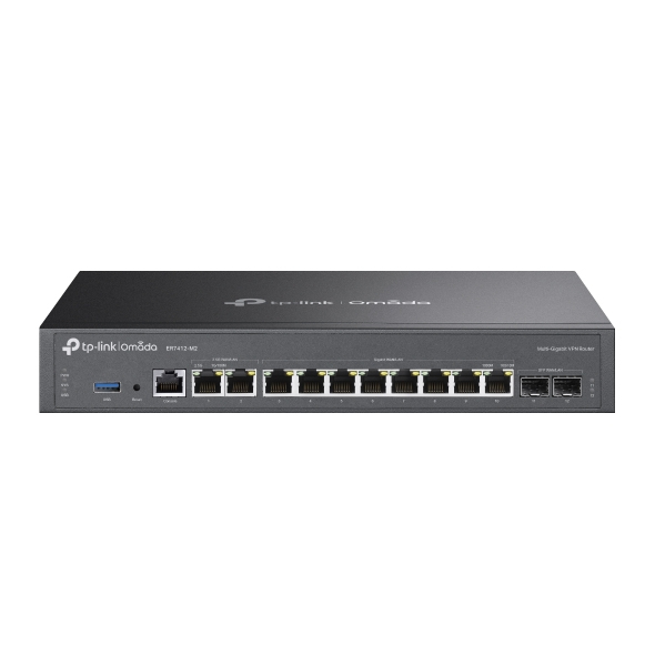 TP-Link ER7412-M2 Routeur connecté 2.5 Gigabit Ethernet, Gigabit Ethernet Noir TP-Link ER7412-M2 Routeur connecté 2.5 Gigabit Ethernet, Gigabit Ethernet Noir