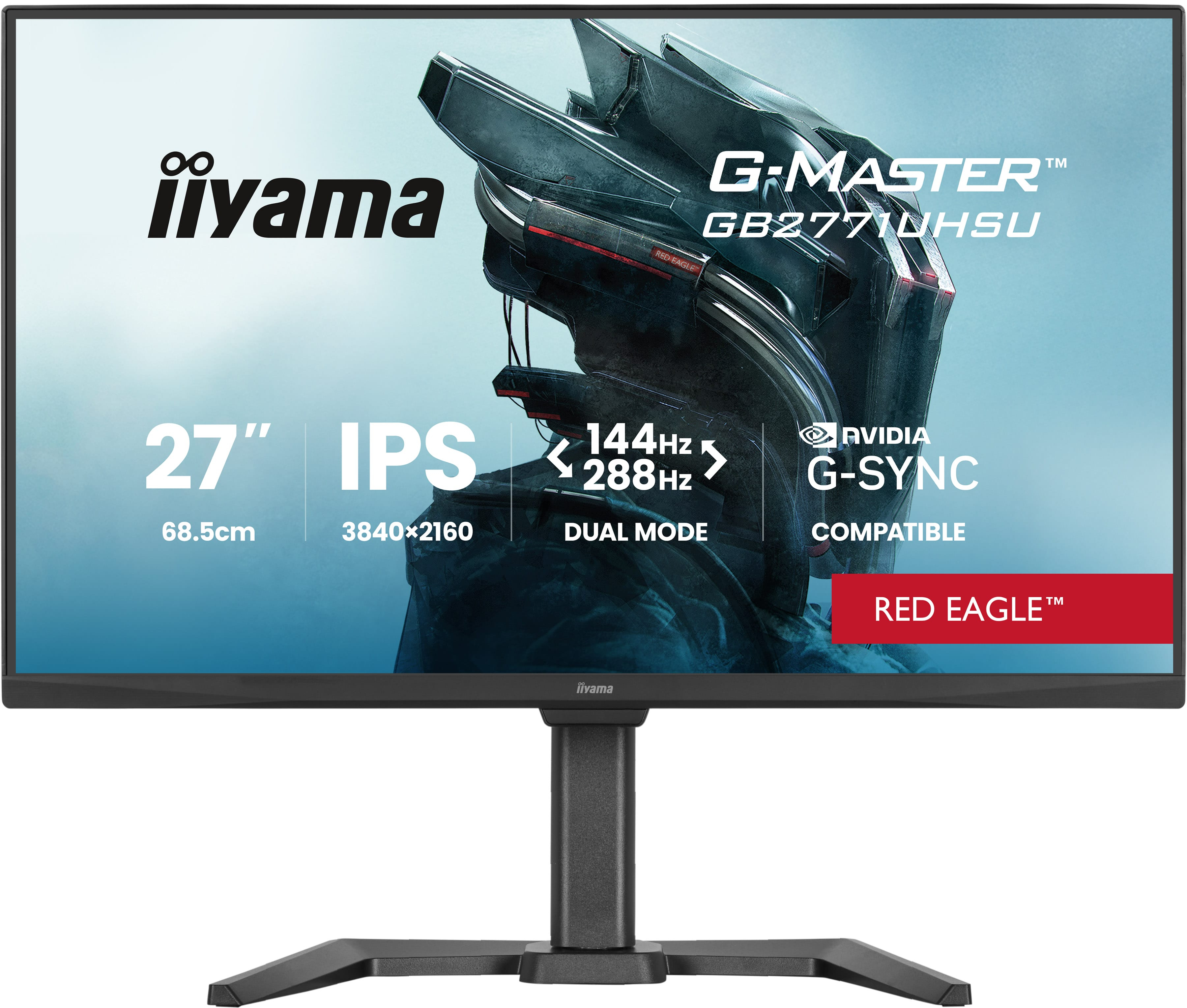 iiyama G-MASTER GB2771UHSU-B1 écran plat de PC 68,6 cm (27") 3840 x 2160 pixels Noir