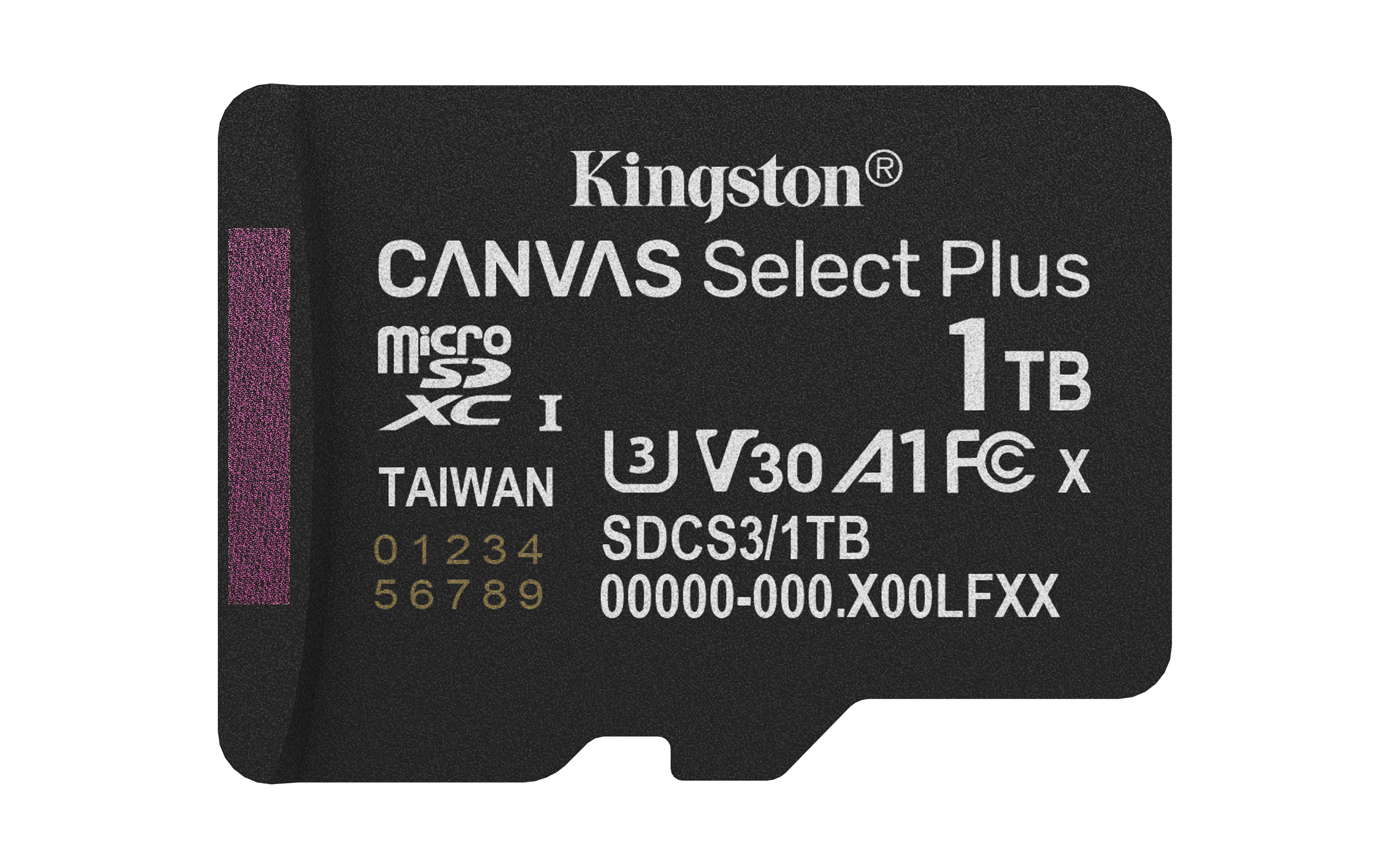 Kingston Technology 1TB micSDXC Canvas Select Plus Gen3 150R A1 (Adaptateur SD non inclus)