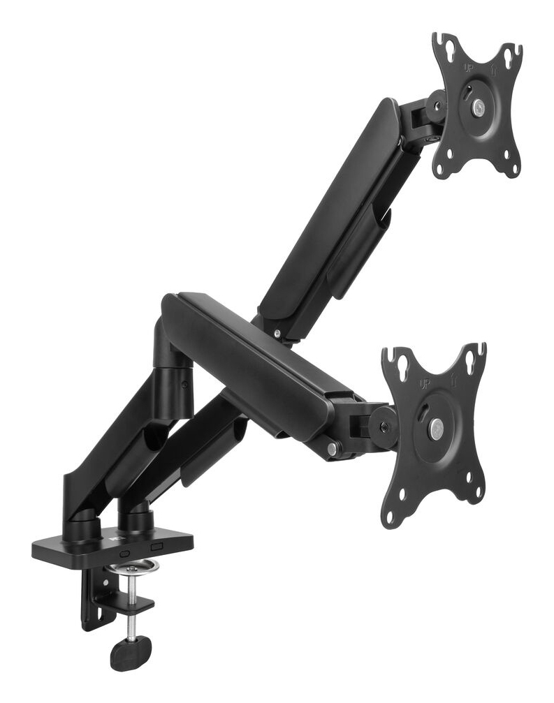 ACT Bras pour écran 35 pouces, vérin à gaz, 2 écrans, Essentials