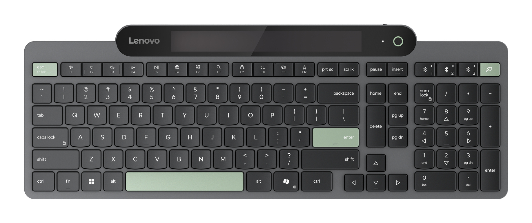 Lenovo 4Y41R69501 clavier maison/bureau Bluetooth Français, Allemand Noir, Vert
