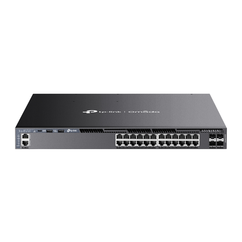 TP-Link Omada SG6428XHP commutateur réseau Géré L3 Gigabit Ethernet (10/100/1000) Connexion Ethernet, supportant l'alimentation via ce port (PoE) 1U Noir TP-Link Omada SG6428XHP commutateur réseau Géré L3 Gigabit Ethernet (10/100/1000) Connexion Ethernet, supportant l'alimentation via ce port (PoE) 1U Noir