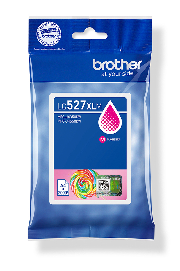Brother Cartouche d'encre haute capacité LC527XLM d'origine - Magenta Brother Cartouche d'encre haute capacité LC527XLM d'origine - Magenta