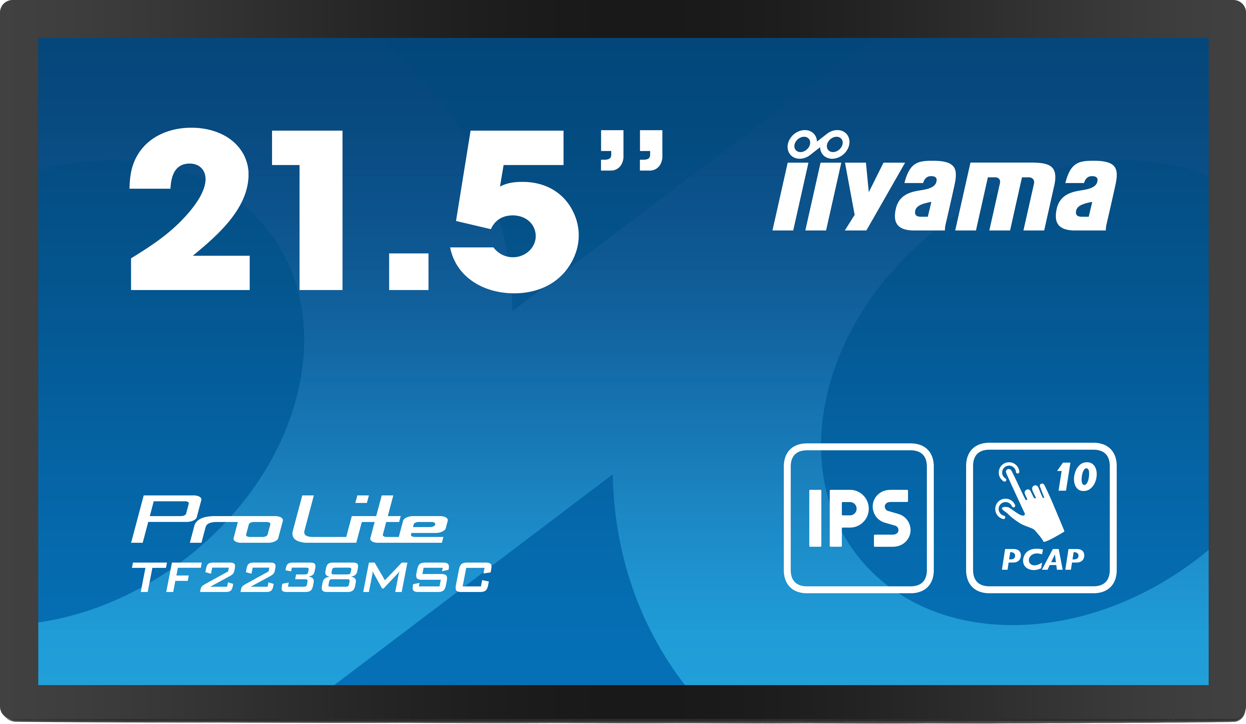 iiyama PROLITE Carte A numérique 55,9 cm (22") LED 600 cd/m² Full HD Noir Écran tactile