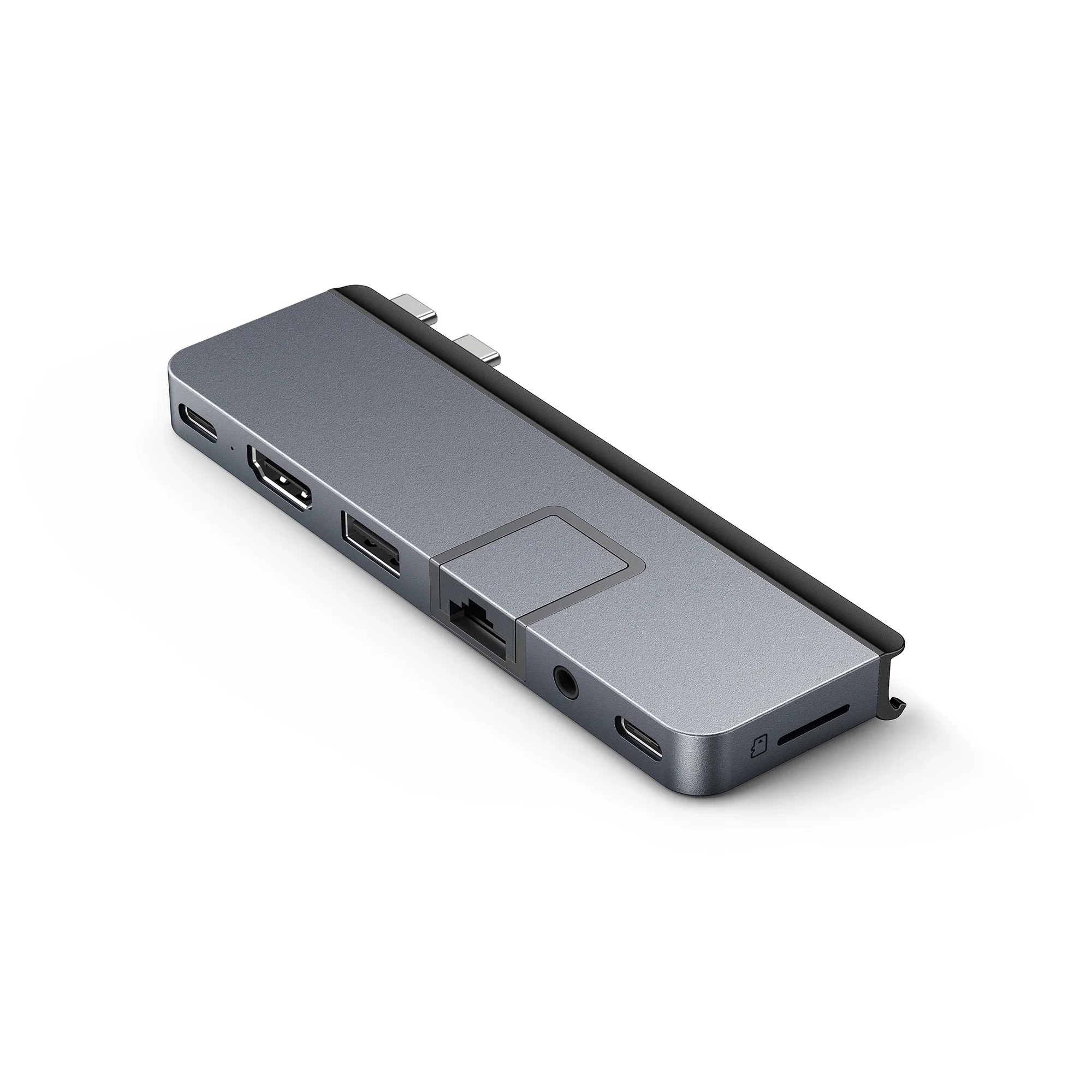 HYPER DUO PRO 7-in-2 USB-C Hub USB Type-C 104 Mbit/s Gris HYPER DUO PRO 7-in-2 USB-C Hub USB Type-C 104 Mbit/s Gris