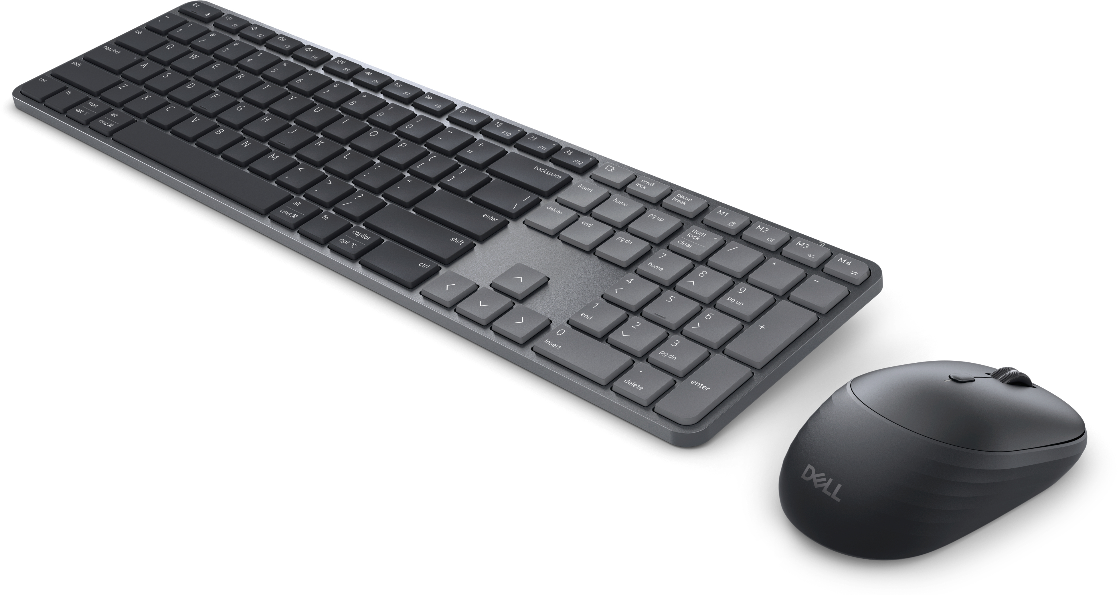 DELL Pro 7 Slim KM726 clavier Souris incluse maison/bureau RF sans fil + Bluetooth AZERTY Belge Noir