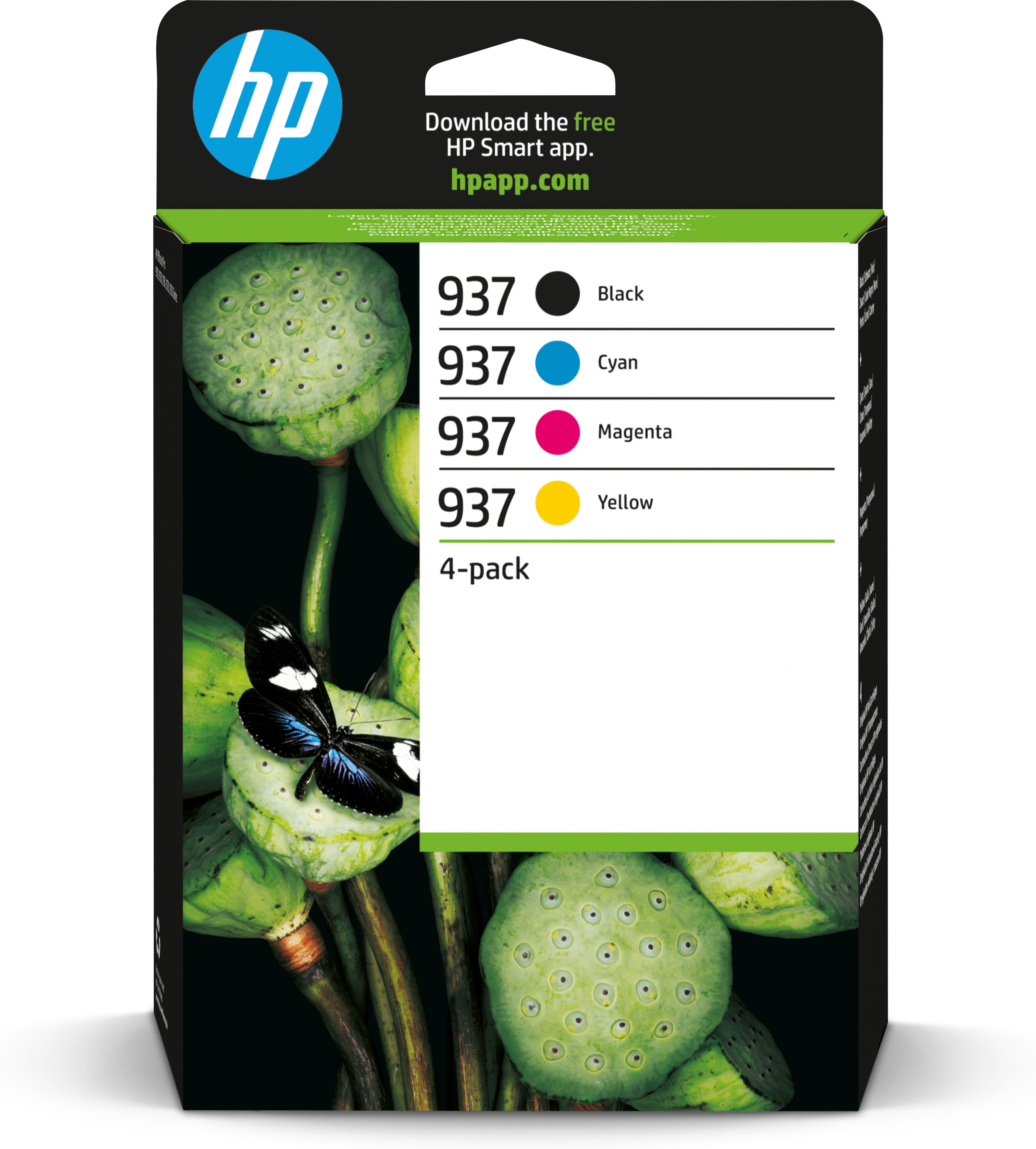 HP 937 CMYK Original Ink Cartridge 4-Pack HP 937 CMYK Original Ink Cartridge 4-Pack