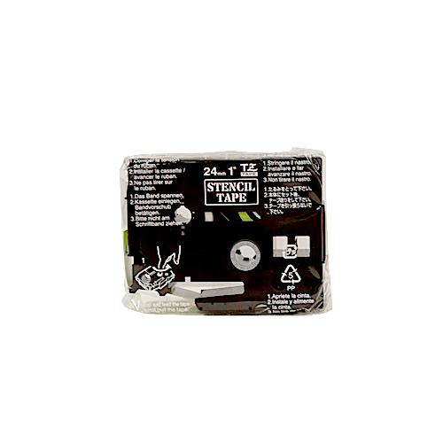 Stamped Tape STE-151 - 24 mm Black Stamped Tape STE-151 - 24 mm Black