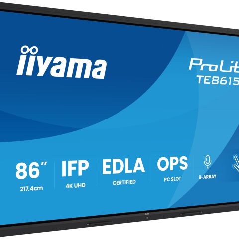 iiyama TE8615A-B2AG Écran d'affichage dynamique En forme de kiosk 2,17 m (85.6") Wifi 550 cd/m² 4K Ultra HD Écran tactile Intégré dans le processeur Android