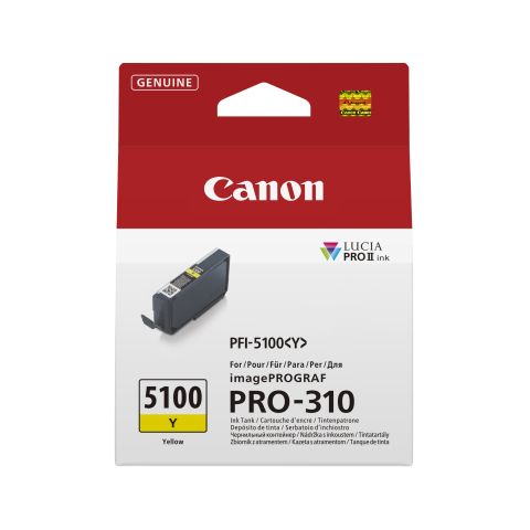 Canon PFI-5100 Y cartouche d'encre 1 pièce(s) Original Jaune
