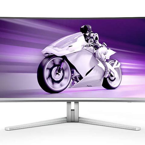 Philips Evnia 8000 49M2C8900L/00 écran plat de PC 124,2 cm (48.9") 5120 x 1440 pixels Dual QHD QD-OLED Blanc