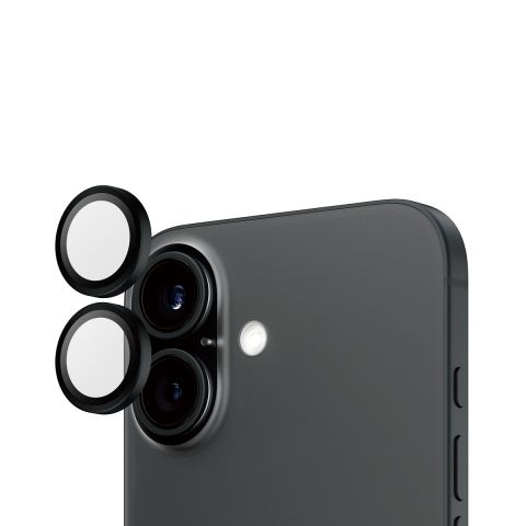 PanzerGlass ® Hoops® Camera Lens Protector Black iPhone 16 