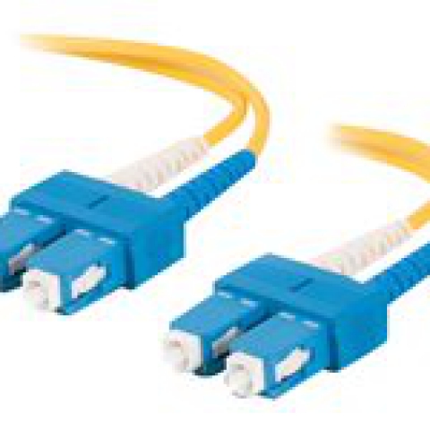 C2G SC-SC 9/125 OS1 Duplex Singlemode PVC Fiber Optic Cable (LSZH)