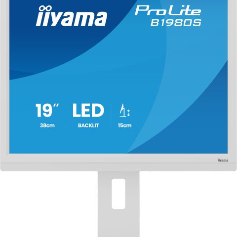 iiyama ProLite B1980S-W1 écran plat de PC 48,3 cm (19") 1280 x 1024 pixels SVGA LED Blanc