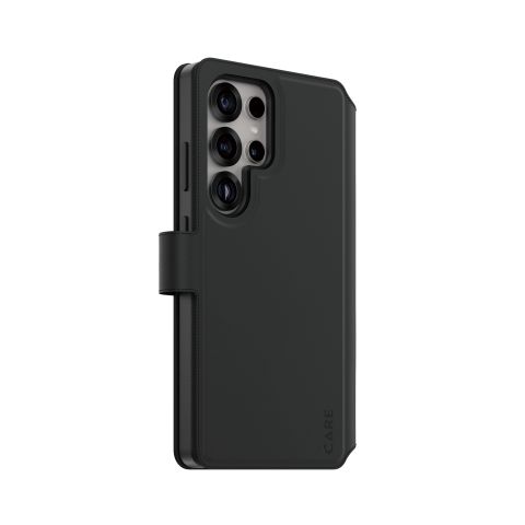 PanzerGlass CARE by ® Feature Case Tango Two-in-One Wallet w. Qi Compatible Samsung Galaxy S25 Ultra coque de protection pour téléphones portables Housse Noir