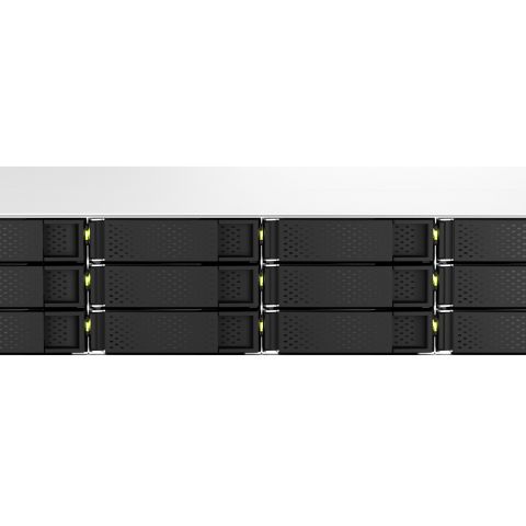 QNAP TS-1264U-RP NAS Rack (2 U) 8 Go DDR4 QNAP QTS Aluminium, Noir