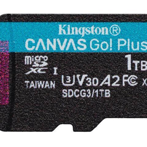 Kingston Technology Carte microSDXC Canvas Go Plus 170R A2 U3 V30 de 1 To sans ADP