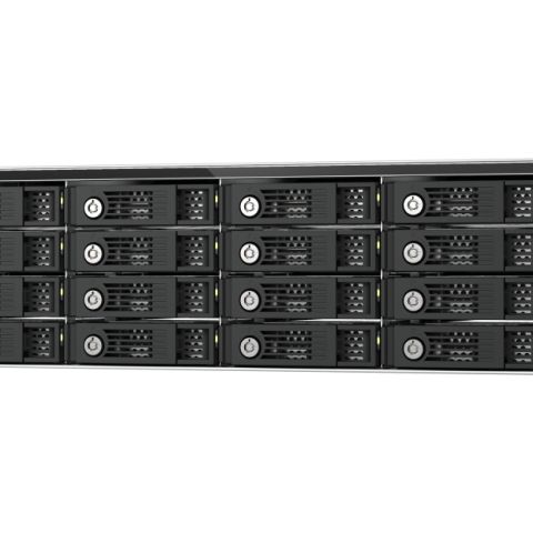 QNAP TL-R1600PES-RP Boîtier de disques de stockage Boîtier disque dur/SSD Noir, Gris 2.5/3.5"