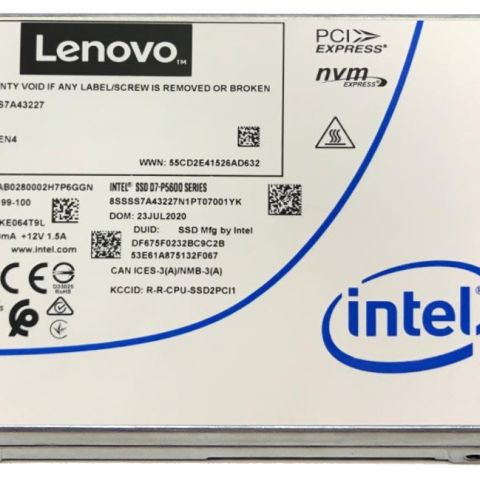 Lenovo 4XB7A17133 disque SSD 2.5" 6,4 To PCI Express 4.0 TLC 3D NAND NVMe