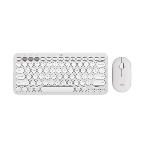 Logitech Pebble 2 Combo clavier Souris incluse Universel RF sans fil + Bluetooth QWERTY US International Blanc