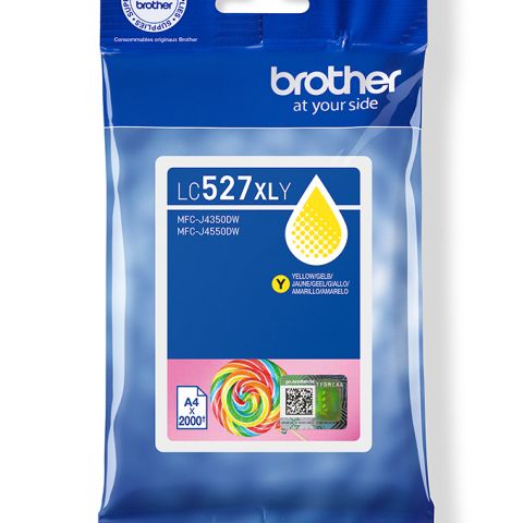 Brother Cartouche d'encre haute capacité LC527XLY d'origine - Jaune