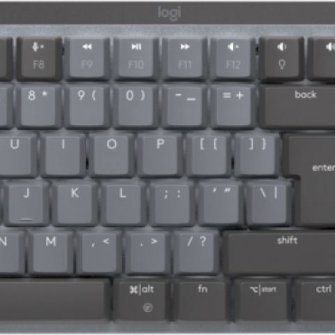 Logitech MX Mechanical clavier RF sans fil + Bluetooth QWERTY US International Graphite, Gris