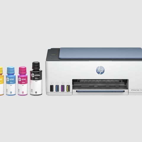 HP Smart Tank Imprimante Tout-en-un 5106, Couleur, Imprimante pour Maison et Bureau à domicile, Impression, copie, numérisation, Sans fil. Réservoir d’imprimante haute capacité. Impression depuis un téléphone ou une tablette. Numérisation vers PDF