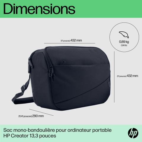 HP Sac mono-bretelle pour ordinateur portable 13,3 pouces Creator