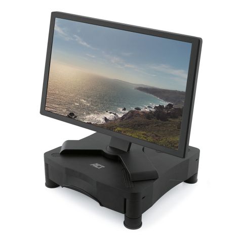 ACT AC8200 support d'écran plat pour bureau 43,2 cm (17") Autonome Noir