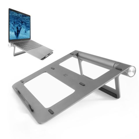 ACT AC8125 Support de livres 39,6 cm (15.6") Supports de Notebook Gris