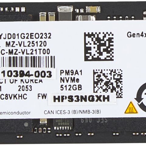 HP 512GB PCIe-4x4 NVMe Solid State Drive