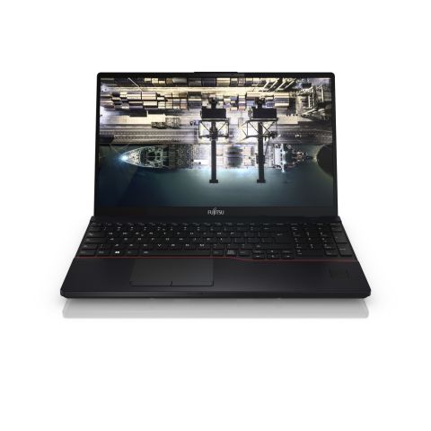 Fujitsu LIFEBOOK E5512 i7-1255U Ordinateur portable 39,6 cm (15.6") Full HD Intel® Core™ i7 16 Go DDR4-SDRAM 512 Go SSD Wi-Fi 6E (802.11ax) Windows 11 Pro Noir