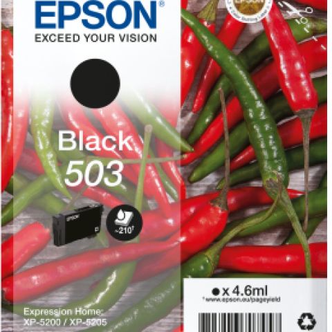 Epson 503 cartouche d'encre 1 pièce(s) Original Rendement standard Noir