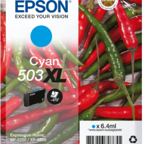 Epson 503XL cartouche d'encre 1 pièce(s) Original Rendement élevé (XL) Cyan