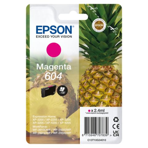 Epson 604 cartouche d'encre 1 pièce(s) Compatible Rendement standard Magenta