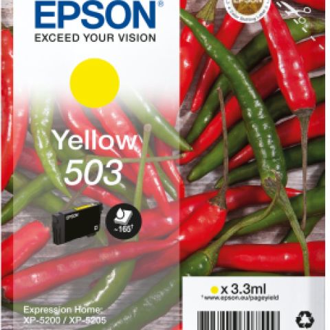Epson 503 cartouche d'encre 1 pièce(s) Original Rendement standard Jaune