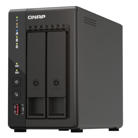QNAP TS-253E NAS Tower Ethernet/LAN Noir J6412