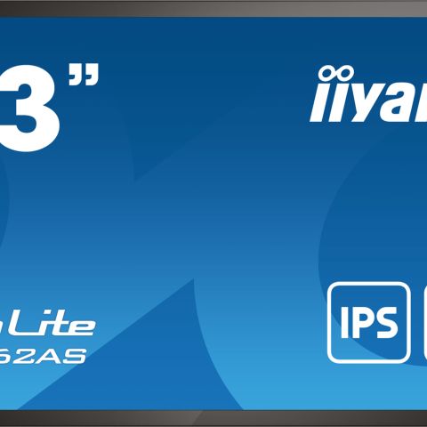 iiyama T4362AS-B1 affichage de messages Écran plat interactif 108 cm (42.5") IPS 500 cd/m² 4K Ultra HD Noir Écran tactile Intégré dans le processeur Android 8.0 24/7