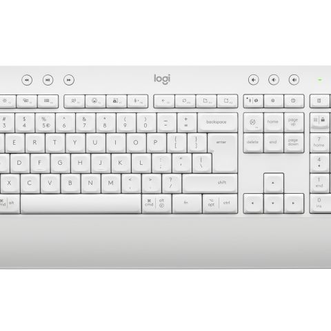 Logitech Signature K650 clavier RF sans fil + Bluetooth QWERTY US International Blanc