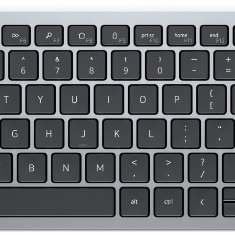 DELL KB740 clavier RF sans fil + Bluetooth QWERTY Anglais britannique Gris, Noir