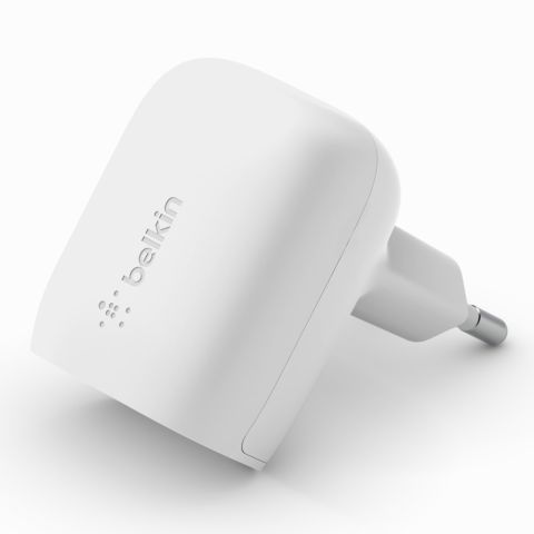 Belkin 20W USB-C PD PPS WALL CHARGER WHITE Blanc Intérieure