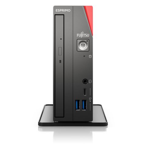 Fujitsu ESPRIMO G9012 i7-12700T UCFF Intel® Core™ i7 16 Go DDR4-SDRAM 512 Go SSD Windows 11 Pro Mini PC Noir, Rouge