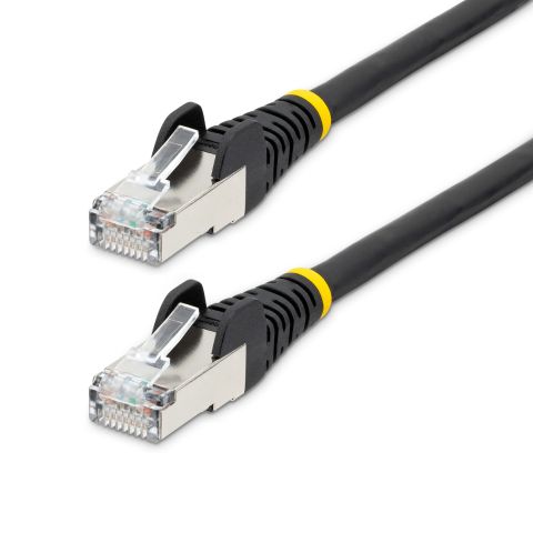 StarTech.com Câble Ethernet CAT6a 1m - Low Smoke Zero Halogen (LSZH) - 10 Gigabit 500MHz 100W PoE RJ45 S/FTP Cordon de Raccordement Réseau Snagless Turquoise avec Décharge de Tension