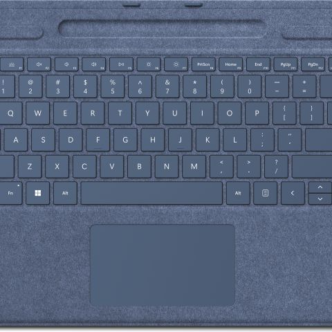 Microsoft Surface Pro Keyboard Bleu Microsoft Cover port QWERTY Anglais britannique