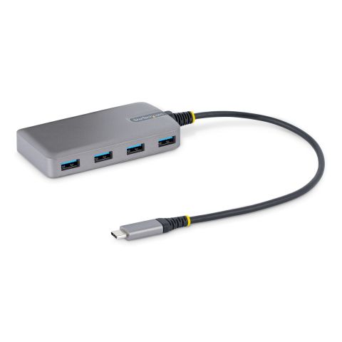 StarTech.com Hub USB-C à 4 Ports - 4x USB-A, 5Gbps - Alimenté par Bus - Hub USB 3.0 avec Câble de 30 cm - Mini Hub USB Type-C - Hub USB de Bureau, USB C vers USB A